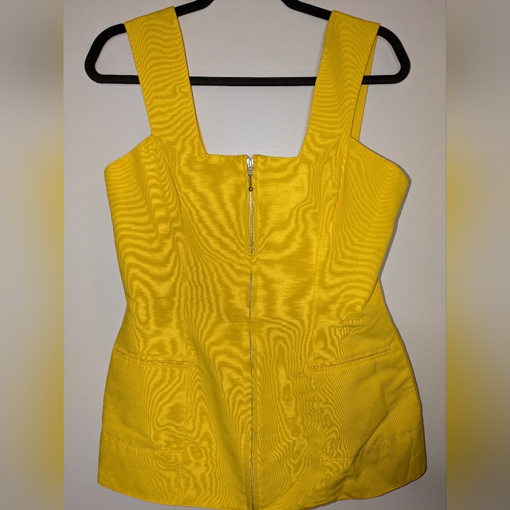 Annie Reva for Bugatchi Sturdy Zip Up Vest Top Women's Size 10